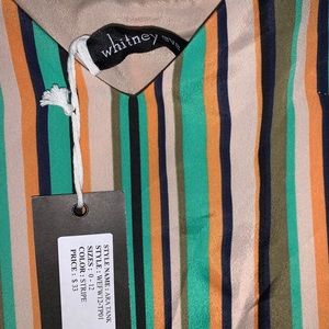 Whitney Eve striped top spaghetti strap